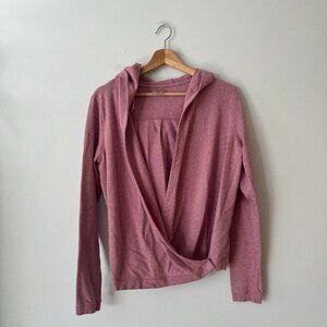 CALIA by Carrie Underwood Effortless Wrap Hooded Top Women's Size Large